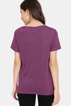 Rosaline Bloom Fest Knit Cotton Top (Pack of 2) -  Orange Purple — thumbnail 4